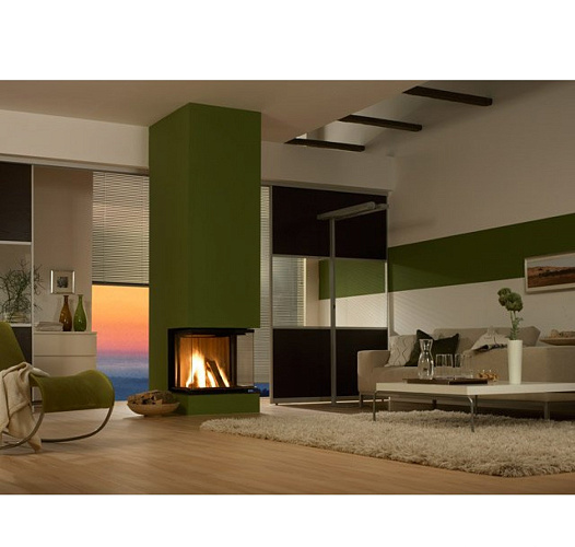 Brunner panorama-kamin 57/25/60/25, рамка широкая черная_1 Brunner panorama-kamin 57/25/60/25, рамка широкая черная_1